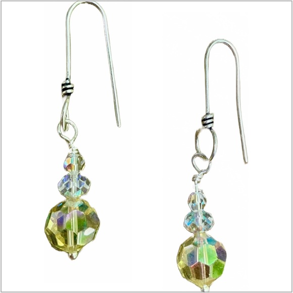 Swarovski Crystal Earrings. Very high quality. Hand wired. These are gorgeous - Picture 4 of 6
